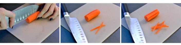 Karotten-Blümchen schnitzen