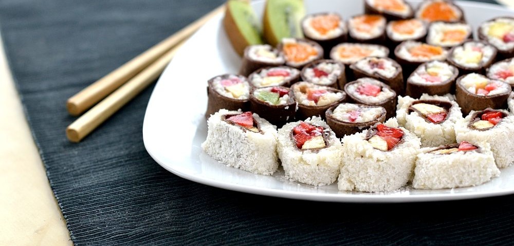 Süßes Sushi Fingerfood kreativ