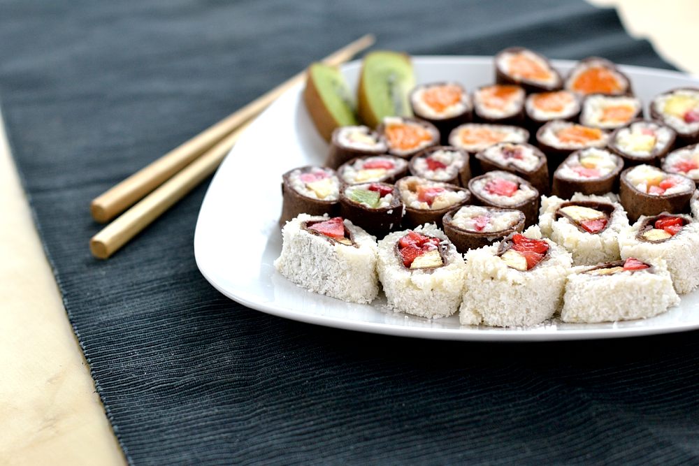 Süßes Sushi Fingerfood kreativ