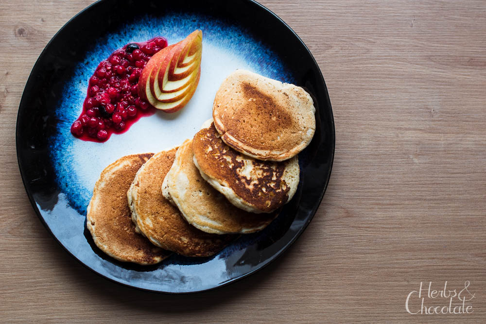 Vegane Dinkel-Pancakes